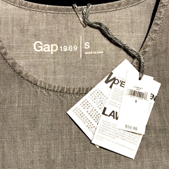 Gap 1969 A-line Gray denim dress - Picture 7 of 8